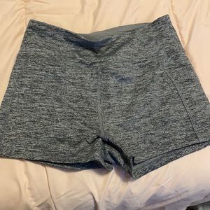 Gray activewear shorts